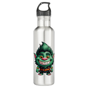 Botella De Agua Ilustracion Happy Little Troll Chibi