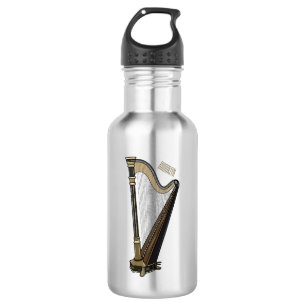 Botella De Agua Ilustracion Harp personalizado