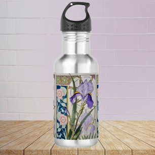 Botella De Agua Ilustracion Iris Vintage