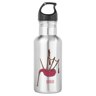 Botella De Agua Ilustracion personalizado Bagpipes