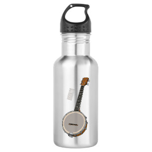 Botella De Agua Ilustracion personalizado Banjo