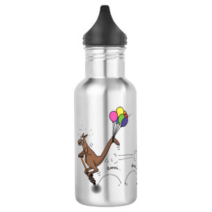 Botella De Agua Ilustracion personalizado canguro del humor austra