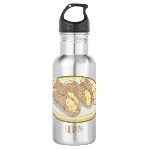 Botella De Agua Ilustracion personalizado Cannoli