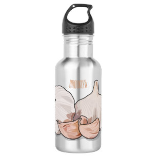 Botella De Agua Ilustracion personalizado de ajo