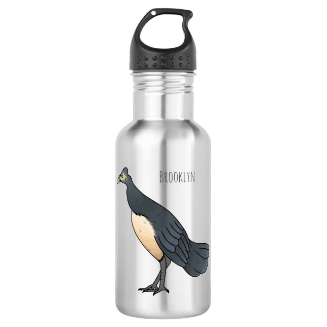 Botella De Agua Ilustracion personalizado de aves de Maleo (Anverso)