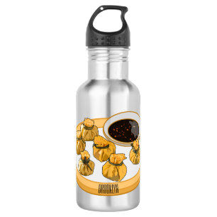 Botella De Agua Ilustracion personalizado de bolso de camarón tail