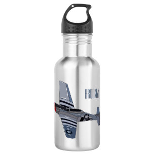 Botella De Agua Ilustracion personalizado de bombarderos