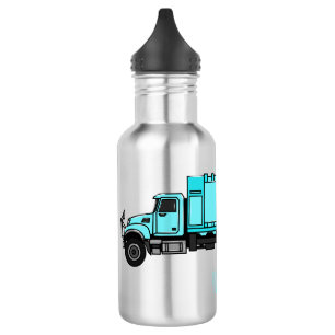 Botella De Agua Ilustracion personalizado de camión de basura