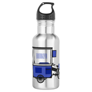 Botella De Agua Ilustracion personalizado de carrito de alimentos