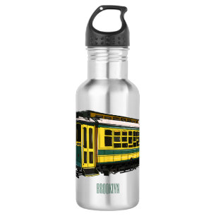 Botella De Agua Ilustracion personalizado de carrito de Mata