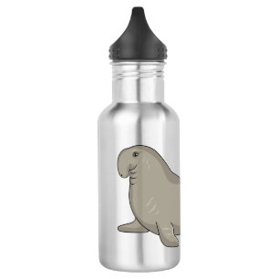 Botella De Agua Ilustracion personalizado de focas elefantes