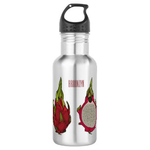 Botella De Agua Ilustracion personalizado de fruta dragón