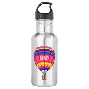 Botella De Agua Ilustracion personalizado de globo aerostático
