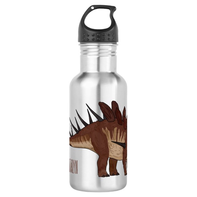 Botella De Agua Ilustracion personalizado de Kentrosaurus (Anverso)