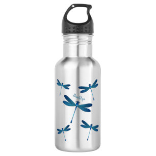 Botella De Agua Ilustracion personalizado de la libélula