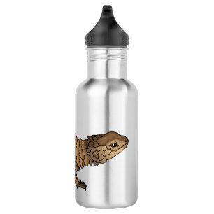 Botella De Agua Ilustracion personalizado de lagarto de Armadillo