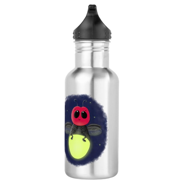 Botella De Agua Ilustracion personalizado de luciérnaga de bichos  (Derecha)