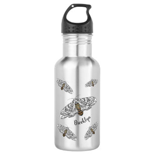 Botella De Agua Ilustracion personalizado de mariposa leopardo gig