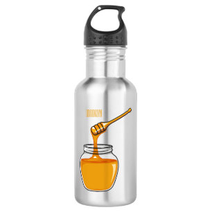 Botella De Agua Ilustracion personalizado de miel