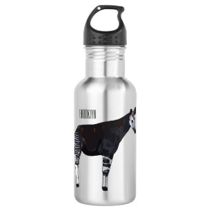 Botella De Agua Ilustracion personalizado de Okapi