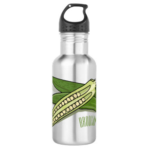 Botella De Agua Ilustracion personalizado de Okra