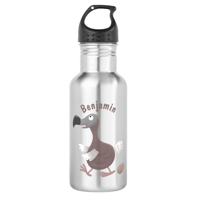 Botella De Agua Ilustracion personalizado de pájaro dodo gracioso (Anverso)