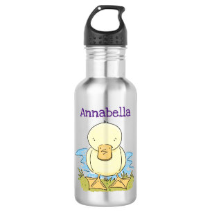 Botella De Agua Ilustracion personalizado de pato amarillo