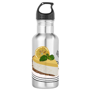 Botella De Agua Ilustracion personalizado de queso de limón
