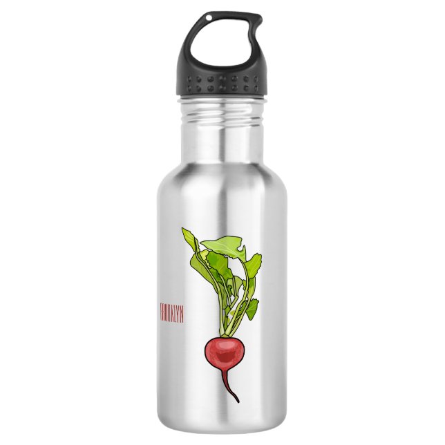 Botella De Agua Ilustracion personalizado de Radish (Anverso)