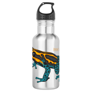 Botella De Agua Ilustracion personalizado de rana darda venenosa