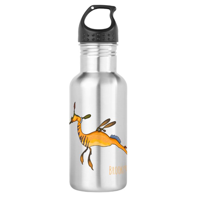 Botella De Agua Ilustracion personalizado de Seadragon Weedy (Anverso)