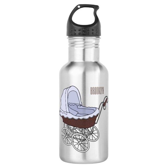 Botella De Agua Ilustracion personalizado de Stroller (Anverso)