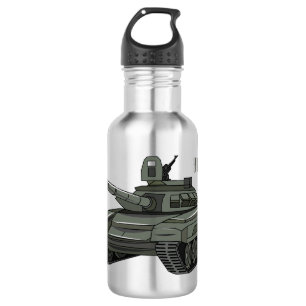 Botella De Agua Ilustracion personalizado de tanques