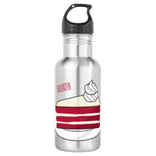 Botella De Agua Ilustracion personalizado de tarta de terciopelo r