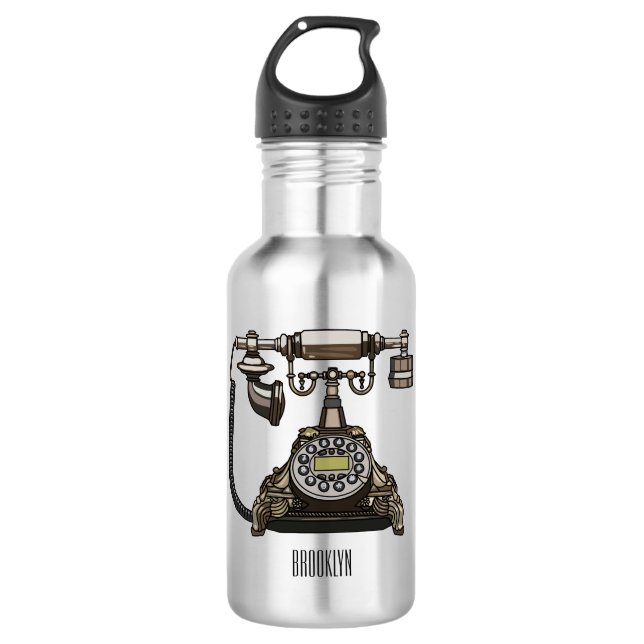 Botella De Agua Ilustracion personalizado de teléfono (Anverso)