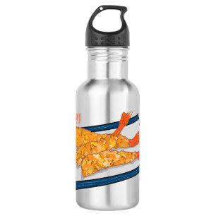 Botella De Agua Ilustracion personalizado de tempura gambas