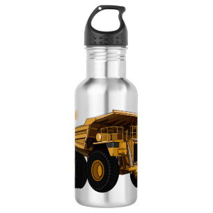 Botella De Agua Ilustracion personalizado del camión de altura