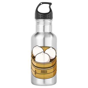 Botella De Agua Ilustracion personalizado Dim sum