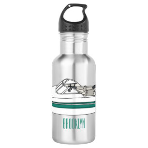 Botella De Agua Ilustracion personalizado en motocicleta