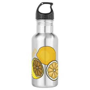 Botella De Agua Ilustracion personalizado limón