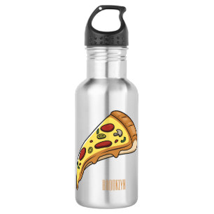 Botella De Agua Ilustracion personalizado Pizza