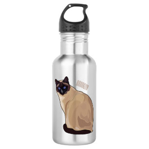 Botella De Agua Ilustracion personalizado siamés