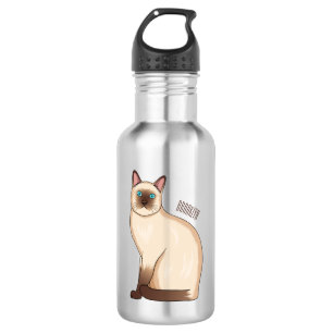 Botella De Agua Ilustracion personalizado siamés