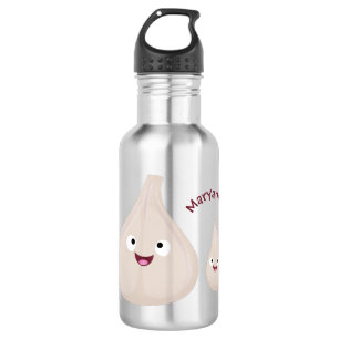 Botella De Agua Ilustracion vegetal de personalizado de ajo dulce