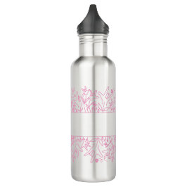 Botella De Agua ILY Bloom - Diseño ASL de nombre personalizado