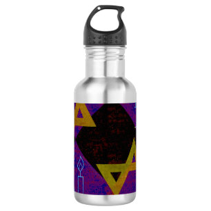 Botella De Agua Imagen temática de Hanukkah de SlipperyJoe's amari