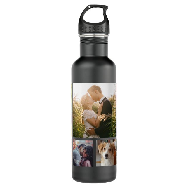 Botella De Agua Imágenes de Personalizados de Collage de fotos fam (Anverso)