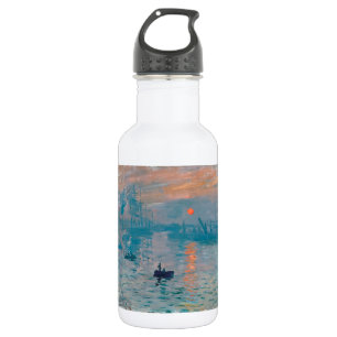 Botella De Agua Impresión Amanecer Claude Monet 