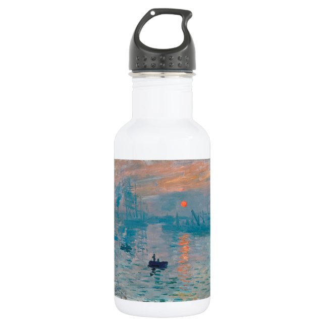 Botella De Agua Impresión Amanecer Claude Monet  (Anverso)