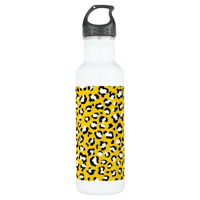 Botella De Agua Impresión de leopardo, puntos de leopardo, leopard (Anverso)